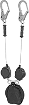 Image of Product. Front orientation. Fall-Arrest Lanyards. Quick-Stop Retracting Fall-Arrest Lanyards with Anchor, Hook-Over Anchor Point, 2 Anchor End Connections.