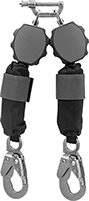 Image of Product. Front orientation. Fall-Arrest Lanyards. Quick-Stop Retracting Fall-Arrest Lanyards, 2 Anchor End Connections, Webbing.