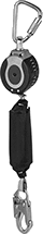 Image of Product. Front orientation. Fall-Arrest Lanyards. Quick-Stop Retracting Fall-Arrest Lanyards, 1 Anchor End Connection, Webbing.