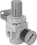 Image of Product. Front orientation. Compressed Air Regulators. Compressed Air Regulators for Double-Acting Cylinders.