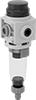 Compressed Air Filters for Particle Removal with Push-to-Connect Fittings