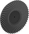 Image of Product. Front orientation. Sanding Discs. Quick-Change Flap Sanding Discs for Stainless Steel and Hard Metals.