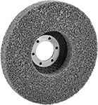 Image of Product. Unthreaded Arbor Hole. Front orientation. Sanding Discs. Long-Life Nylon Mesh Arbor-Mount Sanding Discs.