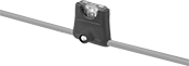 Image of Product. For Standard Blade-Style Fuse with Blown Fuse Indicator and Wire Leads, without Cover. Front orientation. 6" Long Wire Lead. Automotive Inline Fuse Holders.