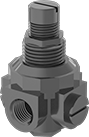 Image of Product. With Outlet Pressure Adjustment Screw. Front orientation. Pressure-Regulating Valves. Threaded Pressure-Regulating Valves for Food and Beverage, Female Inlet, Buna-N Diaphragm, Outlet-Pressure-Adjustment Screw.