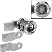 Image of Product. Front orientation. Cam Locks and Latches. Square-Drive Padlockable Cam Locks.