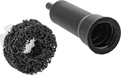Image of Product. Front orientation. Sanding Discs. Nylon Mesh Quick-Change Sanding Discs for Threaded Studs.