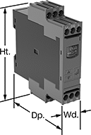 Image of Attribute. Front orientation. Contains Annotated. Monitoring Relays. Ground-Fault Monitoring Relays, Screw Terminals with IO Link.