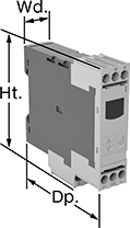Image of Product. Front orientation. Contains Annotated. Monitoring Relays. Current-Monitoring Relays, Screw Terminals with IO Link, Keypad Adjustment.