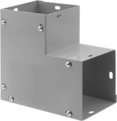 Image of Product. Front orientation. Raceway and Fittings. Raceway and Fittings, 90° Elbow Connectors.