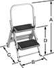 Foldable Step Stools with Handrail