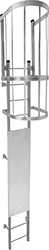 Image of ProductInUse. Cover Shown Installed. Front orientation. Ladder Security Covers.