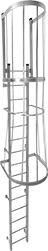 Image of Product. Front orientation. Ladders. Wall-Mount Ladders with Cage.