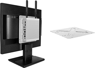 Image of ProductInUse. For Computers with Pentium J6426 and Intel Core i5-1250PE. Front orientation. Contains MultipleImages. Computer Mounting Brackets. Rugged Computers, .