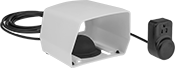 Image of Product. Front orientation. Air-Actuated Switches. Air-Actuated Foot Switches, Plastic Guard.