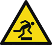 Image of Product. Front orientation. Labels. Slip and Fall Prevention ISO Labels , Floor-Level Obstacle Symbol.