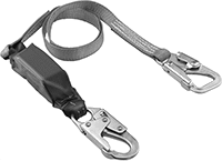 Image of Product. Front orientation. Fall-Arrest Lanyards. Shock-Absorbing Fall-Arrest Lanyards with Anchor, Wraparound with 1 Anchor End Connection.