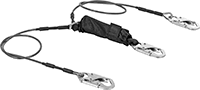 Image of Product. Front orientation. Fall-Arrest Lanyards. Shock-Absorbing Fall-Arrest Lanyards, 2 Anchor End Connections, Webbing.