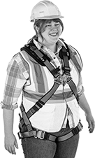 Image of ProductInUse. Front orientation. Fall-Arrest Harnesses. Fall-Arrest Harnesses, Style C.