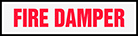 Image of Product. Front orientation. Labels. Fire Equipment Labels , Fire Damper.
