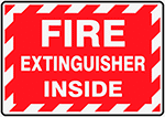 Image of Product. Front orientation. Labels. Fire Equipment Labels , Fire Extinguisher Inside.
