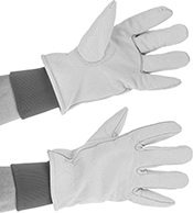 Image of ProductInUse. Knit Cuff. Front orientation. Gloves. Cut- and Cold-Protection Gloves.