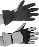 Image of ProductInUse. Elastic Cuff with Warming Pack Slots. Front orientation. Gloves. Cut- and Cold-Protection Gloves.