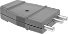 Image of Product. Front orientation. Power Connectors. Flat Pin-and-Sleeve Connectors, Plugs.
