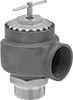 Large-Diameter Remote-Discharge Fast-Acting Pressure-Relief Valves for Air and Inert Gas