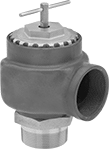 Image of Product. Front orientation. Pressure-Relief Valves. Large-Diameter Remote-Discharge Fast-Acting Pressure-Relief Valves for Air and Inert Gas.