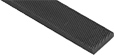 Image of Specification. Front orientation. ZoomedIn view. Rectangle. Bend-and-Stay Needle Files, Tapered File.