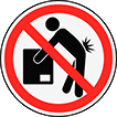 Image of Product. Front orientation. Labels. Safe-Lifting Labels , Do Not Lift Symbol.