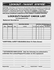 Lockout/Tagout Checklist Sheets