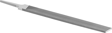 Image of Product. Front orientation. Precision File for Stainless Steel, Rectangular, 8" Long, for Coarse Finish(Number 00).