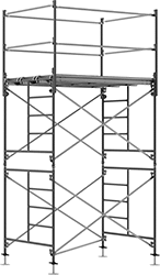 Image of Product. Front orientation. Scaffolds. Tower Scaffolds, Leveling Foot.