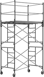 Image of Product. Front orientation. Scaffolds. Tower Scaffolds, Caster Foot.