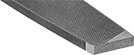 Image of Specification. Front orientation. ZoomedIn view. Single-Cut Face. Files for Plastic, Laminate, and Fiberglass.
