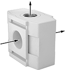 Image of Product. Front orientation. Contains Annotated. Compressed Air Filter/Regulator/Lubricator Manifolds. Manifolds for SMC Modular Compressed Air Filter/Regulator/Lubricators (FRLs), Manifolds.
