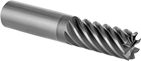 Image of Product. Front orientation. End Mills. Fast-Cut Carbide Square End Mills with Chamfer Corner, 8 Flutes.