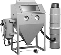 Image of Product. Front orientation. Abrasive Blasting Cabinets. High-Speed Abrasive Blasting Cabinets.