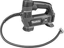 Image of Product. Front orientation. Air Pumps. Battery-Powered Air Pumps, Makita MP100DZ.