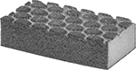 Image of Product. B. Front orientation. Style B. Clog-Resistant Sanding Sponges.
