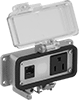 Enclosure-Mount Aluminum Power and Data Outlet Boxes