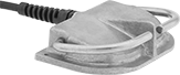 Image of Product. Style B. Front orientation. Foot Switches. Corrosion-Resistant Washdown Foot Switches, Wire Lead Connection, Without Guard, Style B.