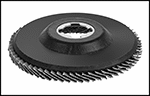 Image of Specification. Front orientation. Contains Border. X-Lock. Flap Discs.