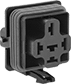 Image of Product. Front orientation. Relay Sockets. Weatherproof Vehicle Relays, Sockets with Crimp- On Terminals.