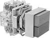 Image of Product. Front orientation. Not Illuminated. 30 mm Multifunction Panel-Mount Push-Button Switches.