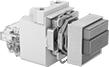 Image of Product. Front orientation. Illuminated. 30 mm Multifunction Panel-Mount Push-Button Switches.