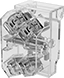 Image of Product. Front orientation. Switch Contact Blocks. 30 mm Multifunction Panel-Mount Push-Button Switches.