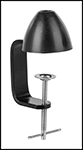 Image of Attribute. Clamp On. Front orientation. ZoomedIn view. Contains Border. Clamp On. Long-Reach Workstation Lights.